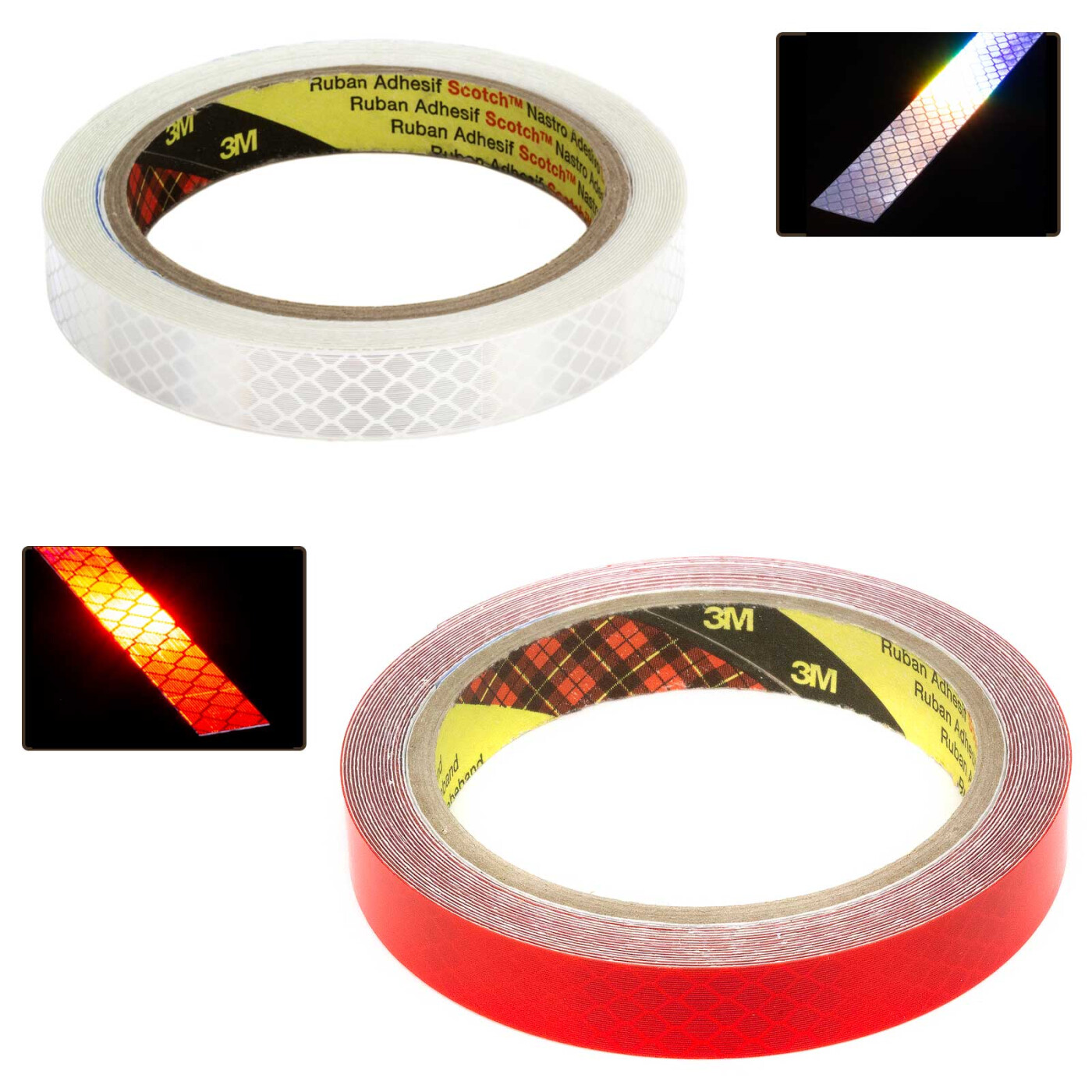 Reflektierendes Klebeband Dondo ULTR-Bright Reflektorband Reflexfolie Gelb 50mm 