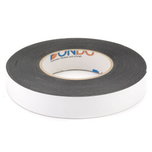 Foam tape double-sided black 25mm
