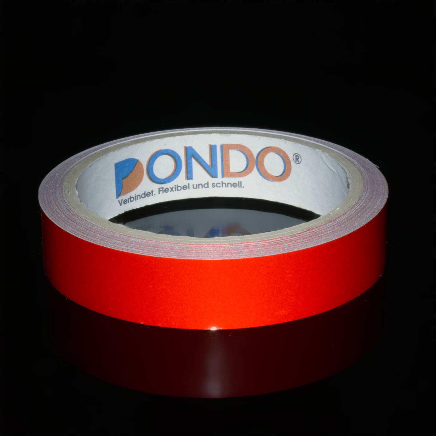 Schnapparmband BONDO Reflektor Schnappband mit Druck (Bandfarbe: weiß)  Detailansicht 