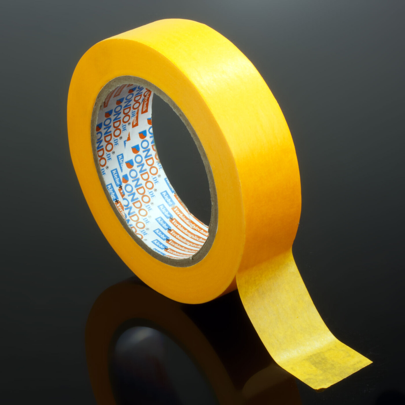 50m Reflektierendes Band / Reflektorband 40mm breit - gelb - zum
